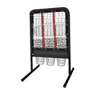 KQFCAZRE Baseball Training Net Rete da Allenamento Baseball Softball con Bersagli Settori Sezione Inferiore di Deviazione Struttura Stabile Regolabile con