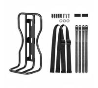 KQFCAZRE Borsa Bicicletta Impermeabile Borsa Forcella Anteriore Borsa Pannier Sacca da 10l con Tenuta Stagna per Pioggia E con, Supporto Per Borsa Forcella Anteriore Piccolo, Array, Nero Metallico