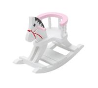 KQFCAZRE Cavallino in Miniatura con Base Curva Realistico Giocattolo in Miniatura Versatile Cavallo a Dondolo per Esposizione, color to 1