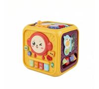 KQFCAZRE Cubo Multiattività Compatto Busy Cube Salvaspazio Gioco Educativo per Casa, Giallo, Standard
