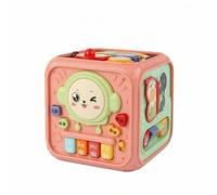 KQFCAZRE Cubo Multiattività Compatto Busy Cube Salvaspazio Gioco Educativo per Casa, Rosa, Standard