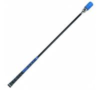 KQFCAZRE Golf Swing Attrezzo Allenamento Golf Bastone Pratica Strumento Addestramento con Acustico Alla Fine Dello Swing Aumento Velocità Migliore Flessibilità, Blu, Scatola Colorata