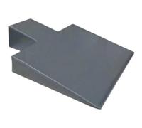 KQFCAZRE Materassino di Supporto Sagomato Ergonomico Supporto Imbottito con Bordi Smussati Posturale Materassino Sagomato per Pilates, Stretching, Grigio