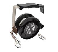 KQFCAZRE Mulinello per Immersioni Subacquee, Mulinello Portatile per Immersioni, Ancoraggi in Grotta E Utilizzo Subacqueo, Nero 150ft