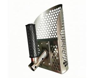 KQFCAZRE Paletta Perforata Ergonomica | Staffa di Rinforzo Angolata, Paletta per Sabbia, Robusta, Prospezione, S