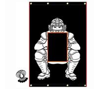 KQFCAZRE Panno da Battuta Battuta con Elastici Resistente Bersaglio da Baseball con Occhielli Antiusura Attrezzatura per Giocatori di Softball