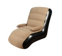 KQFCAZRE Poltrona Gonfiabile Portatile Poltrona con Schienale Alto Ergonomico Sdraio Gonfiabile per Giardino, Campeggio, Gonfiabile, Marrone