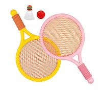 KQFCAZRE Set da Badminton E Tennis per Bambini, Completo di Palla, Volano E Racchetta.