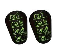 KQFCAZRE Set di 2 Mini Parastinchi da per Proteggere Le Gambe dei Bambini. Comodi E Leggeri, Questi Parastinchi Sono Perfetti per I più Piccoli, Lettere Verdi Nere, S