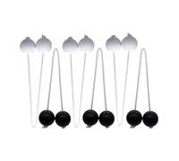 KQFCAZRE Set di 6 Palline da Golf Ladder Throw, 42 Mm, per Uso Interno O Esterno, Ideali per Eventi su Giochi in Spiaggia, Nero Bianco