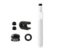 KQFCAZRE Valvola Presta Estensibile Rimovibile Caratterizzata da Guarnizione E Cappuccio di Protezione Parte del Kit Conversione Tubeless Pneumatici, 50mmSliver