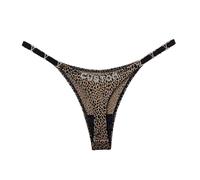 KQISAN Perizoma Personalizzato con Nome della Lettera per Le Donne Fai da Te Lettere di Cristallo Mutandine Elastiche G String Tinta Unita Leopardo Personalizza Il Fondo del Bikini Regalo di Gioiel