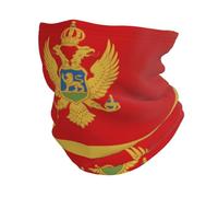 KQISANGM Scaldacollo Unisex Fascia Sportiva Multifunzionale Elasticizzata Bandana Sciarpa Tubolare Resistente Ai Raggi Uv Con Stampa Bandiera Del Montenegro Sciarpa Per Copriviso Da Uomo E Da Donna