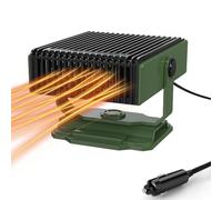 KQLHLHDYZ Riscaldamento dell'automobile, 12 V 150 W Riscaldamento portatile per auto antiappannamento sbrinatore di parabrezza, portabilità riscaldamento accendino sigaro, radiatore che soffia auto