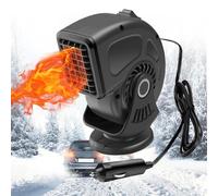 KQLHLHDYZ Riscaldamento per auto, 12 V, 150 W, 2 in 1, con presa accendisigari, riscaldamento rapido e raffreddamento per veicoli con base girevole a 360 gradi