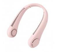 KQLHLHDYZ Ventilatore portatile da collo, ricaricabile tramite USB, senza pale, mini ventilatore personale, 3 velocità regolabili, ventola di raffreddamento indossabile per viaggi, sport, ufficio