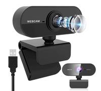 KQLHLHDYZ Webcam con microfono, webcam Full HD 1080P per PC, laptop, desktop, Mac, USB Plug and Play, webcam per Youtube, videochiamate Skype, studio, conferenze