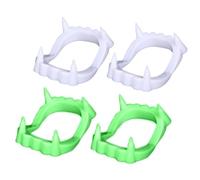 KQOZG Denti da Vampiro per Bambini Sicuri e Stabili Facili da Indossare per Costumi da Dracula e Vampiro Ideali per Halloween e Feste in Maschera