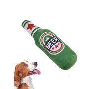 KQOZG Peluche per Cani Indistruttibile con Squeak, 1 Pezzo Gioco da Masticare, a Forma di Bottiglia di Vino, Interattivo Anti-Noia per Cani Piccoli e Medi