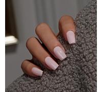KQueenest Press on Nails - Set di 28 unghie finte in tinta unita per donne e ragazze