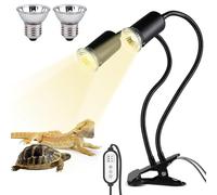 KQWVZ Lampada Tartarughe d'Acqua, Lampada Riscaldante Per Tartarughe, LampadaRettili Riscaldante, con Interruttore Timer Regolabile, UVA UVB LampadasRiscaldante, per Rettile, Anfibi, Tartaruga