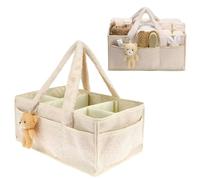 KQWVZ Organizzatore Per Pannolini Del Bambino, Cestino Pannolini Con Scomparti E Maniglie, Organizzatore Portatile Per Pannolini Cesto Di Stoccaggio, Organizer Universale Per Pannolini Per Neonati