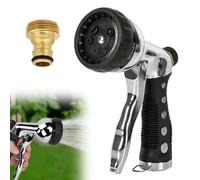 KQWVZ Pistola Irrigazione Giardino, 7 Modelli Testine Regolabili Pistola Da Giardino, Lancia Giardino Acqua Con Filettatura Da 3/4, Lancia per Tubo Acqua, Per Lavaggio Auto, Irrigazione Di Piante