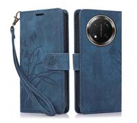 KQXG Cover per Honor Magic 7 Lite 5G / Honor X9c - Custodia a Libro Magnetica Portafoglio in Pelle Sintetica con Calamita, Flip Antiurto in Silicone -Blu