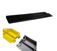 KQYTRBV Rampe di Accesso per Soglie di Casa, Rampe in Plastica, per Porte, Bagni, Ingressi di Supermercati, Ingressi di Garage, Tagliabili(Black,25 * 13 * 6cm/10 * 5.1 * 2.4in)