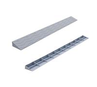 KQYTRBV Rampe per Soglie, Rampe per Auto con Altezza da 1 A 10 Cm, Antiscivolo per Soglie, Porte E Bagni(Gray,99x22x10cm)