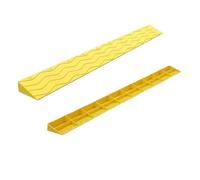 KQYTRBV Rampe per Soglie, Rampe per Auto con Altezza da 1 A 10 Cm, Antiscivolo per Soglie, Porte E Bagni(Yellow,99x10x3.5cm)