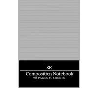 KR Composition Notebooks: A4 90 Pages 45 Sheets 35 Lines