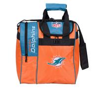 KR Strikeforce NFL Miami Dolphins Tragetasche f r einzelne Bowlingkugeln mit Schuhfach