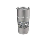 Kraah-masté! Yoga Workout Meditation Corvi e Cornacchie Bicchiere termico in acciaio inox doppia parete