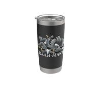 Kraah-masté! Yoga Workout Meditation Corvi e Cornacchie Bicchiere termico in acciaio inox doppia parete