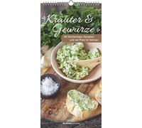 Kräuter & Gewürze 2026 - Streifenkalender 22x45 cm - mit Extraspalte für Geburtstage - Küchentipps und Mondphasen - Wandkalender - Terminplaner: Mit nützlichen Informationen und Rezepten