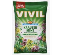 KRÄUTER MINT Hustencandies - Dolci con menta e 23 erbe, senza zucchero - Compatibile con Vivil - 90g