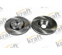 2x Disco freno ventilato 6045420 KRAFT AUTOMOTIVE per RENAULT LAGUNA II