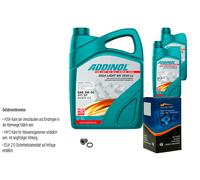 KRAFT Controllo Set 7L ADDINOL GIGA LIGHT MV 5W-30 Per Opel Vivaro Combi