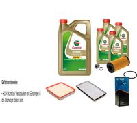 KRAFT Controllo Set 9 L Castrol EDGE 5W-30 Per Opel Vivaro Kasten 2.0 CDTi