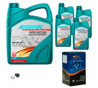 KRAFT Controllo Set 9L ADDINOL SUPER LIGHT 5W-40 Per Isuzu Trooper II UB 3.2