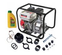 Kraft Dele Benzin Idropompa 5,5PS Pompa Giardino 4 Tempi 2'' Girante 600L/Min