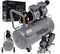 kraft&dele Compressore Ad Aria Compressa Senza Olio 50L 1500W 8 Bar Leise