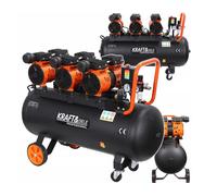 kraft dele KD1397 Compressore Ad Alta Silenziosità 100L 3×1500W 230V 8 Bar