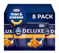 Kraft Deluxe Original Macaroni & Cheese Easy Microwavable Dinner (scatola da 8 ct, tazze da 67,8 g)