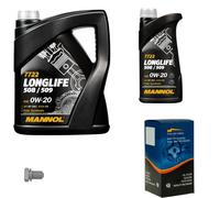 KRAFT Filtro Olio 6 L MANNOL Longlife 508/509 0W-20 Per VW Passat Variant