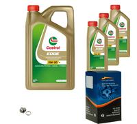 KRAFT Filtro Olio 8 L Castrol EDGE 5W-30 M Per Subaru Forester 2.0 AWD 2.5