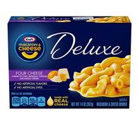 Kraft Macaroni & Cheese Deluxe Dinner, Four Cheese Sauce, 14-Ounce Boxes (Pack of 4)