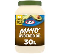 KRAFT Maionese all'olio di avocado, barattolo da 30 once, maionese di avocado a ridotto contenuto di grassi con coperchio richiudibile | Mayo sano e maionese alternativa | Ingrediente essenziale per