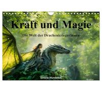 Kraft und Magie - Die Welt der Drachenkriegerinnen (Wandkalender 2026 DIN A4 quer), CALVENDO Monatskalender: Ein Drachenkalender der Superlative!